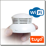 Автономный Tuya Wi-Fi датчик обнаружения задымления с сигнализацией TUYA app - Страж Дым VIP-911W